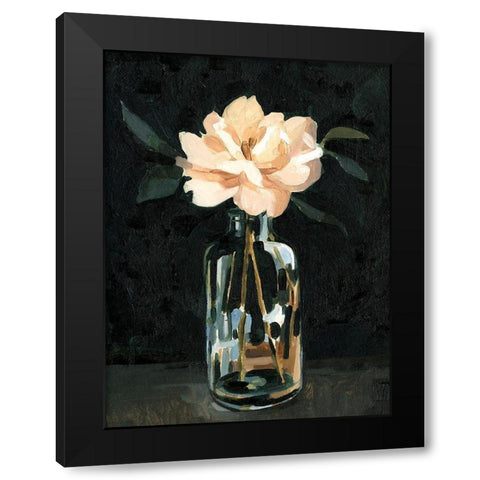 Dark Rose Arrangement I Black Modern Wood Framed Art Print by Caroline, Emma