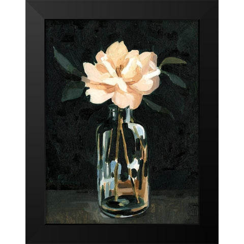 Dark Rose Arrangement I Black Modern Wood Framed Art Print by Caroline, Emma