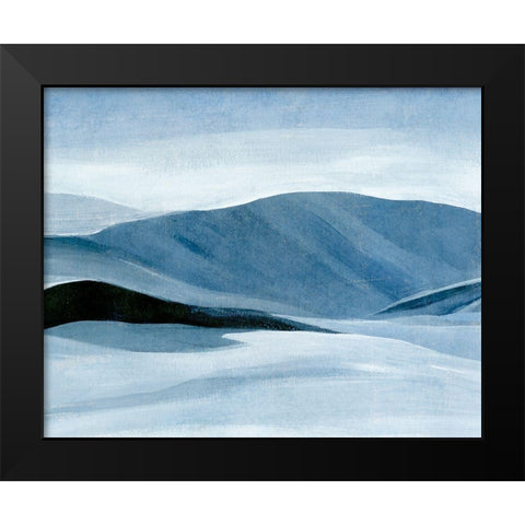 Indigo Range I Black Modern Wood Framed Art Print by Warren, Annie