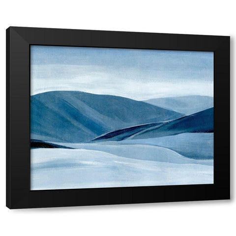 Indigo Range II Black Modern Wood Framed Art Print by Warren, Annie