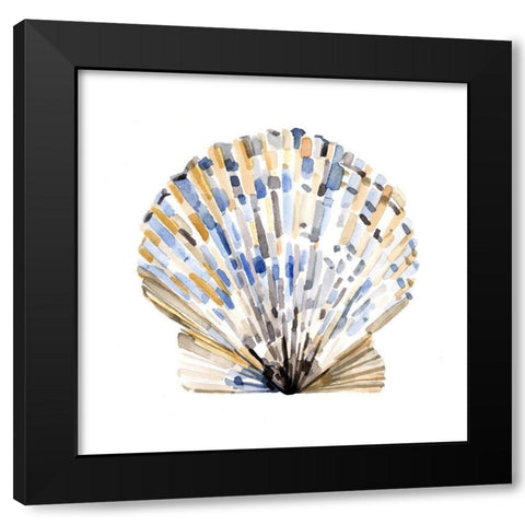Simple Shells I Black Modern Wood Framed Art Print by Caroline, Emma