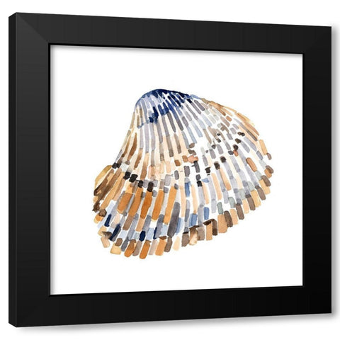 Simple Shells II Black Modern Wood Framed Art Print by Caroline, Emma