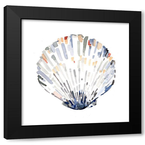Simple Shells III Black Modern Wood Framed Art Print with Double Matting by Caroline, Emma