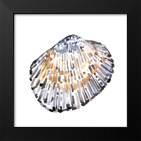 Simple Shells IV Black Modern Wood Framed Art Print by Caroline, Emma