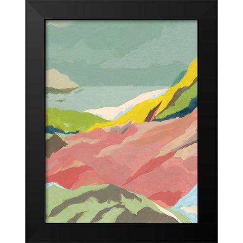 Candy Coast II Black Modern Wood Framed Art Print by Green, Jacob