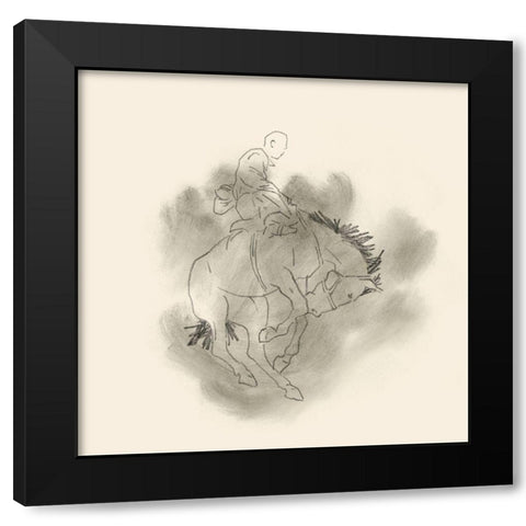 Broc Buster I Black Modern Wood Framed Art Print with Double Matting by Green, Jacob