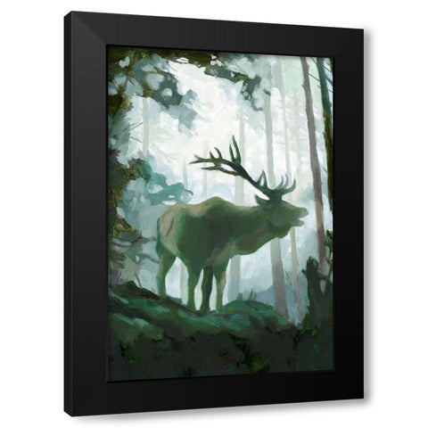 Elemental Animals II Black Modern Wood Framed Art Print with Double Matting by Green, Jacob