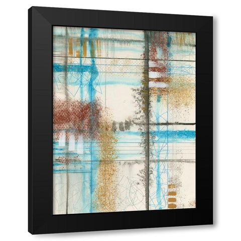 Primary Lineage III Black Modern Wood Framed Art Print with Double Matting by Goldberger, Jennifer