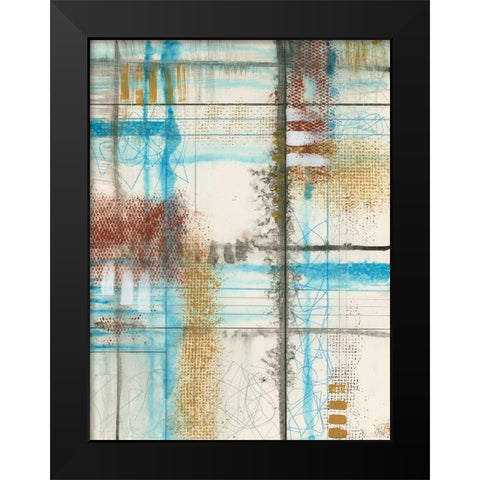 Primary Lineage III Black Modern Wood Framed Art Print by Goldberger, Jennifer