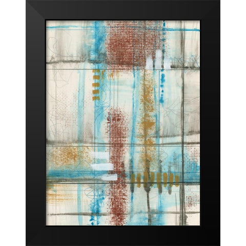 Primary Lineage VI Black Modern Wood Framed Art Print by Goldberger, Jennifer