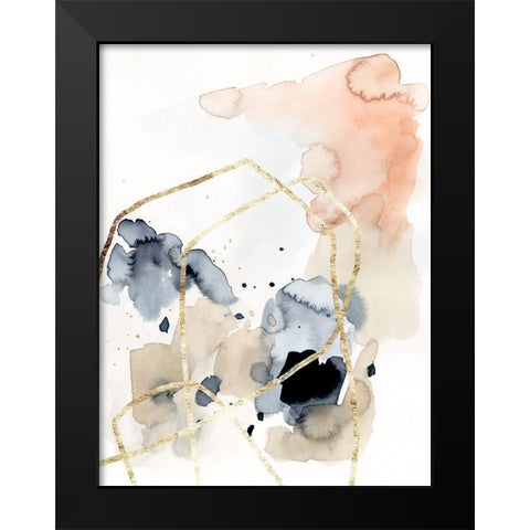 Syncopate I Black Modern Wood Framed Art Print by Barnes, Victoria