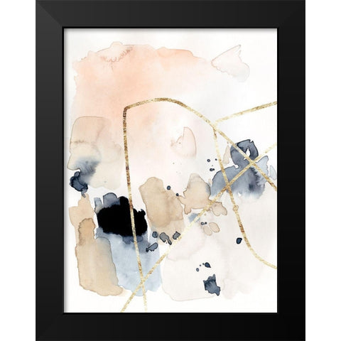 Syncopate II Black Modern Wood Framed Art Print by Barnes, Victoria