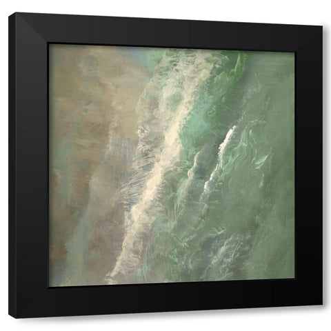 Aerial Coast I Black Modern Wood Framed Art Print by Finch, Sheila