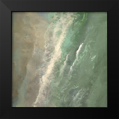 Aerial Coast I Black Modern Wood Framed Art Print by Finch, Sheila