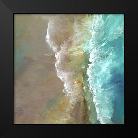Aerial Coast III Black Modern Wood Framed Art Print by Finch, Sheila