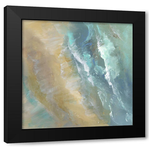 Aerial Coast IV Black Modern Wood Framed Art Print by Finch, Sheila