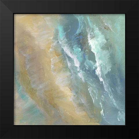 Aerial Coast IV Black Modern Wood Framed Art Print by Finch, Sheila