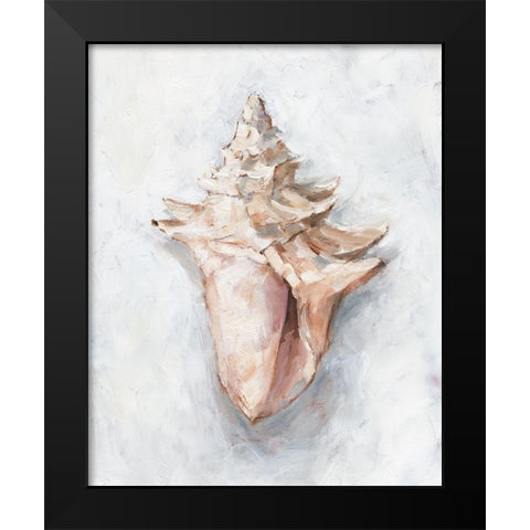 White Shell Study I Black Modern Wood Framed Art Print by Harper, Ethan