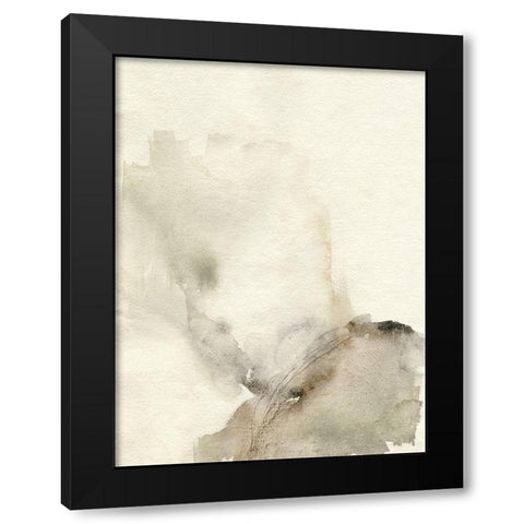Sparse I Black Modern Wood Framed Art Print with Double Matting by Goldberger, Jennifer