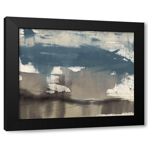 Kinetic Coastline I Black Modern Wood Framed Art Print with Double Matting by Goldberger, Jennifer