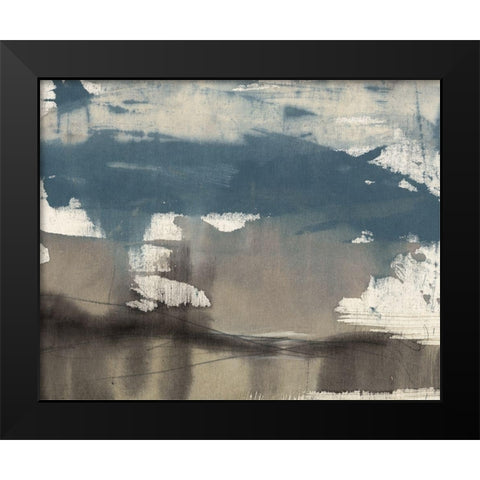 Kinetic Coastline I Black Modern Wood Framed Art Print by Goldberger, Jennifer
