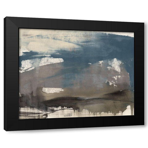 Kinetic Coastline II Black Modern Wood Framed Art Print with Double Matting by Goldberger, Jennifer