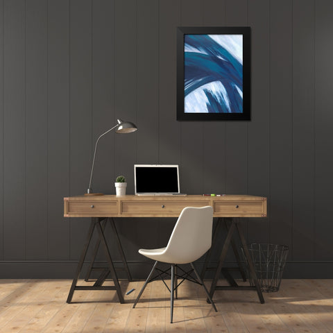 Fronds Kline I Black Modern Wood Framed Art Print by Wilkins, Suzanne