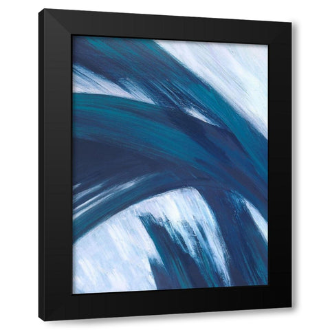 Fronds Kline I Black Modern Wood Framed Art Print with Double Matting by Wilkins, Suzanne