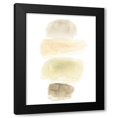 Stone Flow I Black Modern Wood Framed Art Print by Vess, June Erica