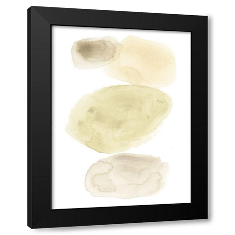 Stone Flow II Black Modern Wood Framed Art Print with Double Matting by Vess, June Erica