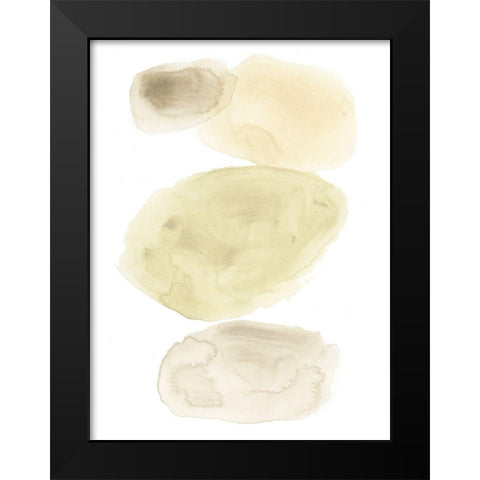 Stone Flow II Black Modern Wood Framed Art Print by Vess, June Erica