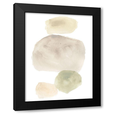 Stone Flow III Black Modern Wood Framed Art Print by Vess, June Erica