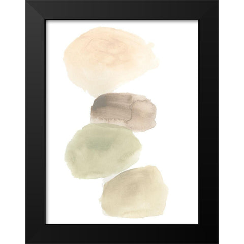 Stone Flow IV Black Modern Wood Framed Art Print by Vess, June Erica