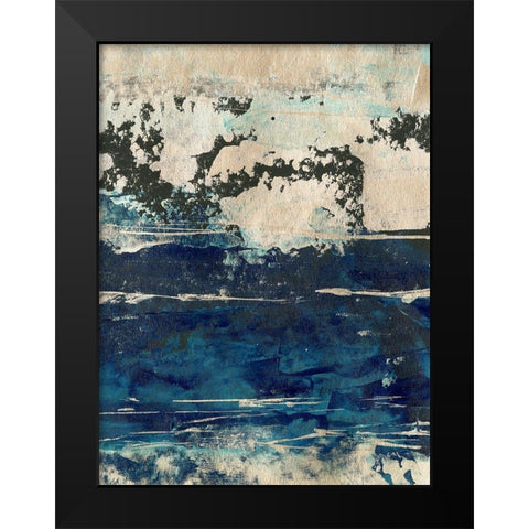 Silver Surf II Black Modern Wood Framed Art Print by Harper, Ethan