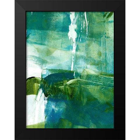 Emerald Mine II Black Modern Wood Framed Art Print by Harper, Ethan