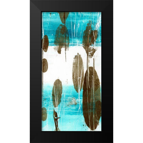 Cattails II Black Modern Wood Framed Art Print by Harper, Ethan