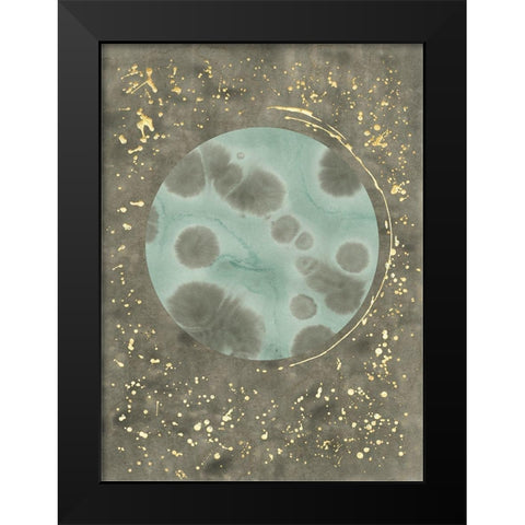 Seafoam Amoeba I Black Modern Wood Framed Art Print by Binder, Vanessa