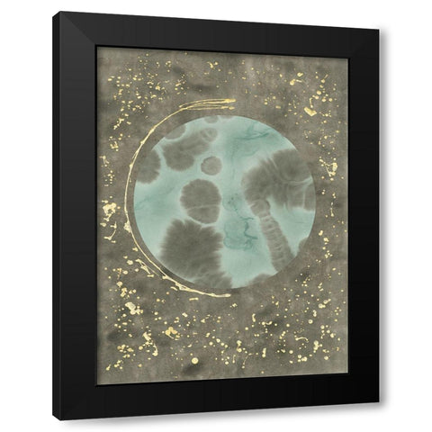 Seafoam Amoeba II Black Modern Wood Framed Art Print by Binder, Vanessa