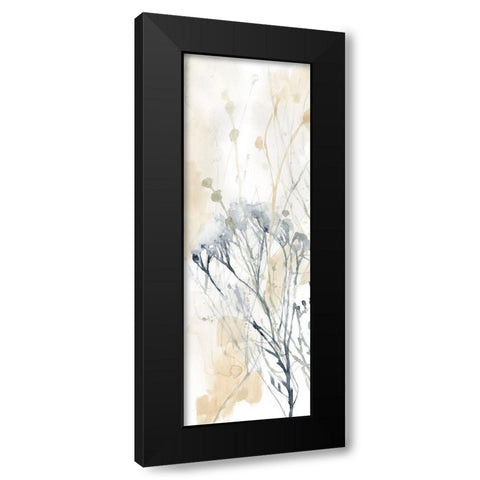 Wildflower Line Contour I Black Modern Wood Framed Art Print with Double Matting by Goldberger, Jennifer