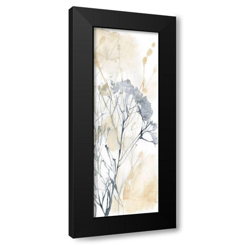 Wildflower Line Contour II Black Modern Wood Framed Art Print with Double Matting by Goldberger, Jennifer