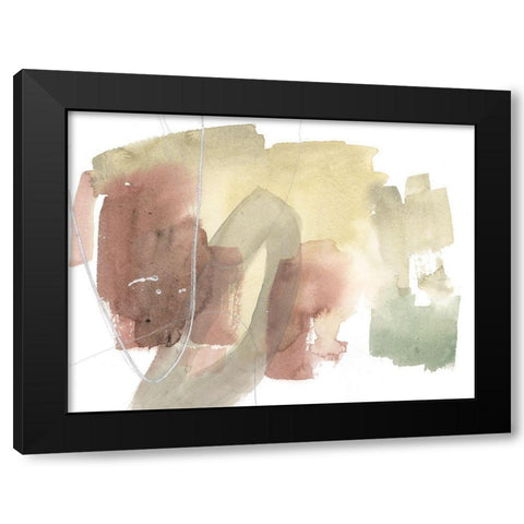 Warm Occurences II Black Modern Wood Framed Art Print with Double Matting by Goldberger, Jennifer