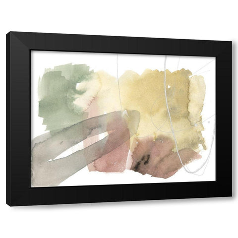 Warm Occurences III Black Modern Wood Framed Art Print with Double Matting by Goldberger, Jennifer