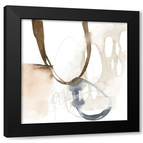 Open Cells I Black Modern Wood Framed Art Print with Double Matting by Goldberger, Jennifer