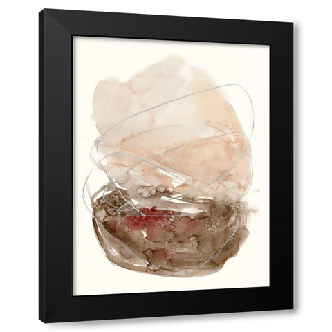 Earth Bloom II Black Modern Wood Framed Art Print with Double Matting by Goldberger, Jennifer