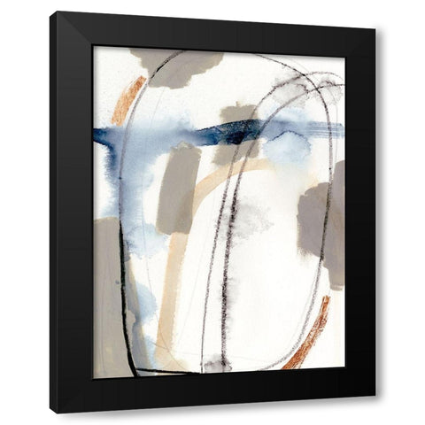 Sabine II Black Modern Wood Framed Art Print with Double Matting by Barnes, Victoria