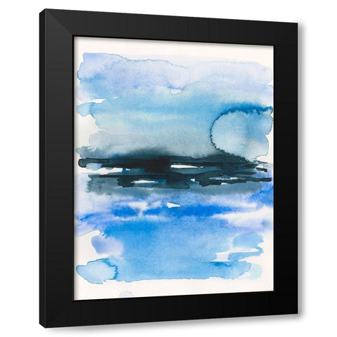 Sea Swath II Black Modern Wood Framed Art Print with Double Matting by Barnes, Victoria