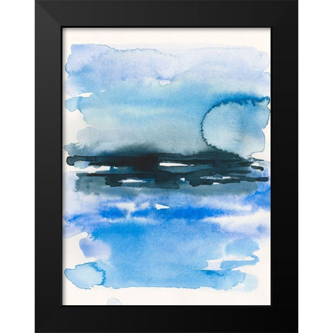 Sea Swath II Black Modern Wood Framed Art Print by Barnes, Victoria