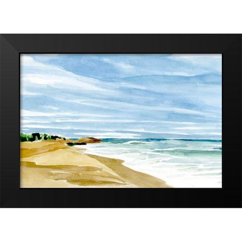 Coastline Calm II Black Modern Wood Framed Art Print by Warren, Annie