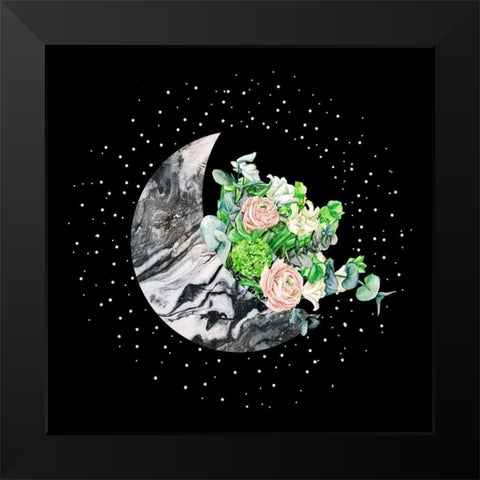 Luna I Black Modern Wood Framed Art Print by Wang, Melissa