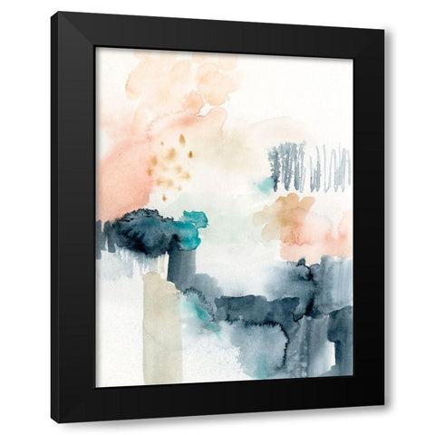 Spring Veil I Black Modern Wood Framed Art Print by Barnes, Victoria